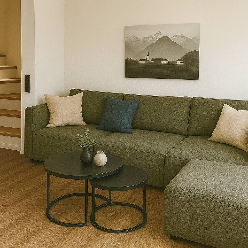 Wohnzimmer - Gemütliches Ecksofa Wohnzimmer - Gemütliches Ecksofa