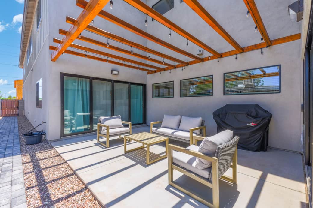Fire up the BBQ grill and enjoy open-air dining on the spacious back patio. Unit 1.
