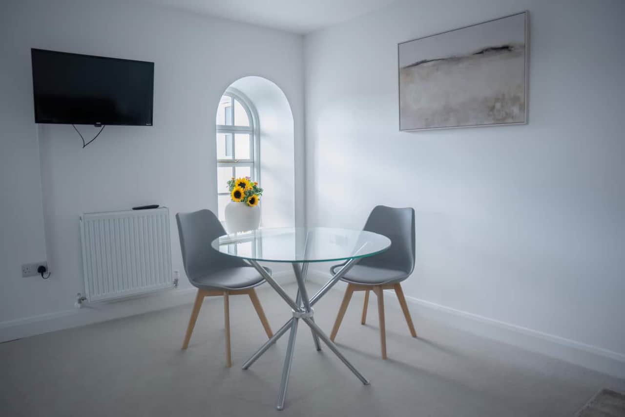 The dining area.