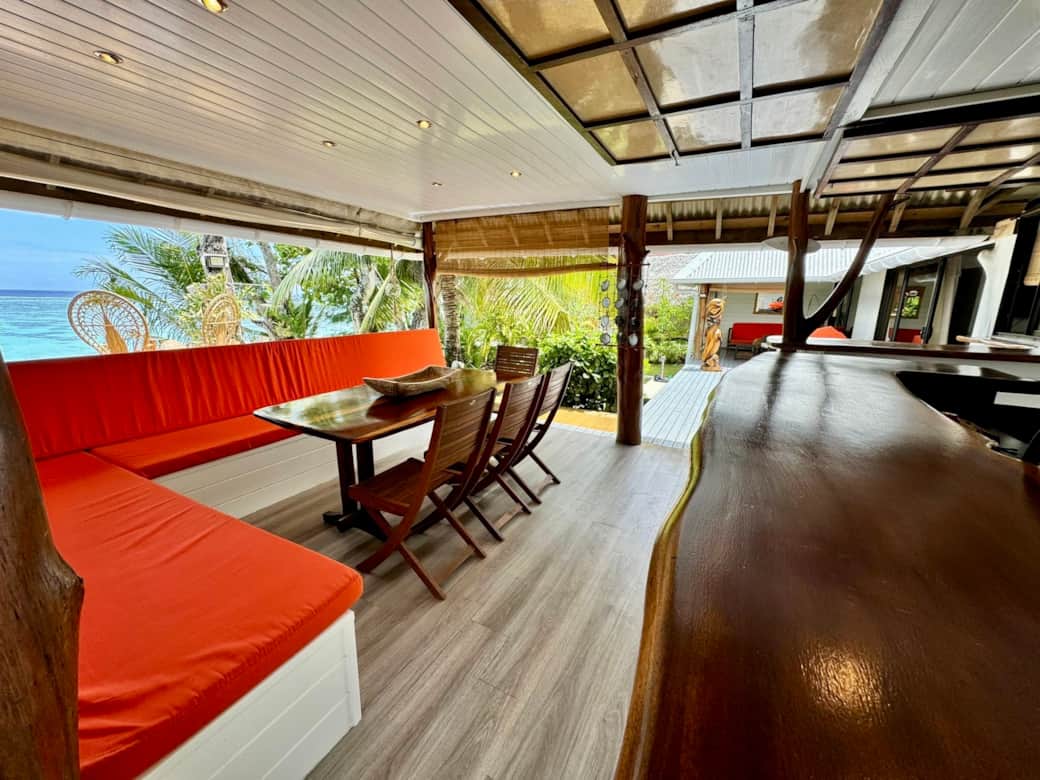 Comptoir cuisine ouverte Fare One Island Moorea Tahiti Comptoir cuisine ouverte Fare One Island Moorea Tahiti