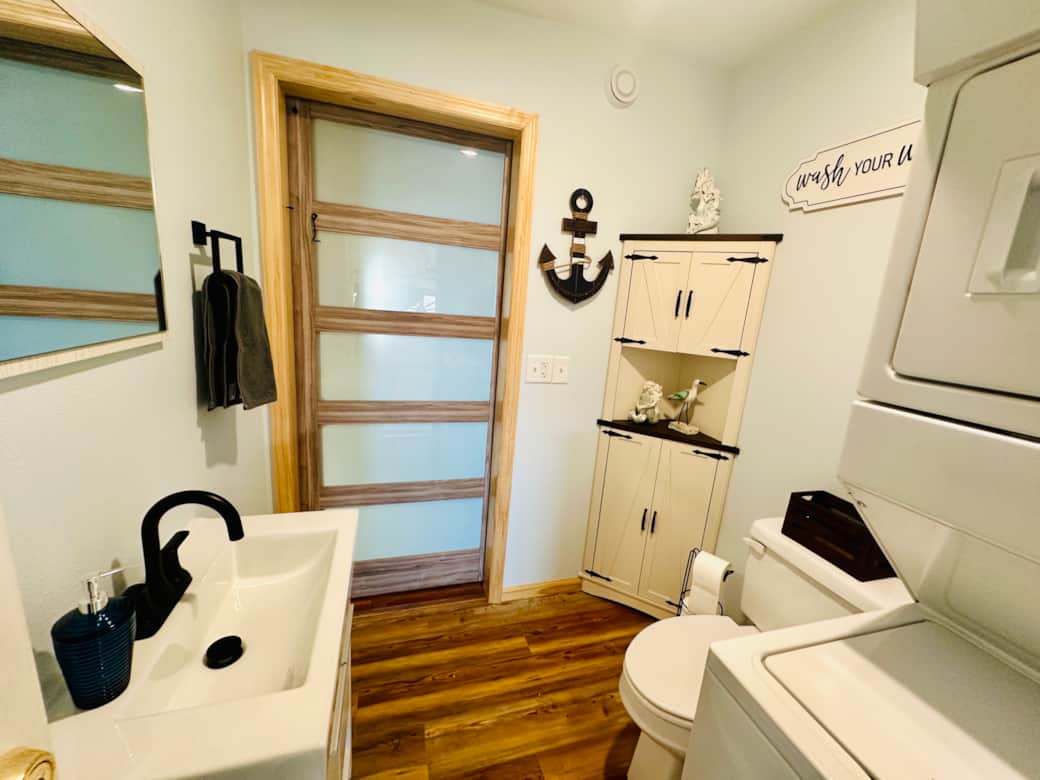 Newly Renovated! Convenient Half Bath with Laundry Amenities Newly Renovated! Convenient Half Bath with Laundry Amenities