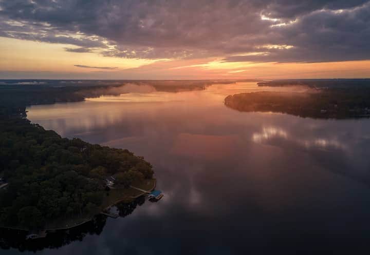 From the air!