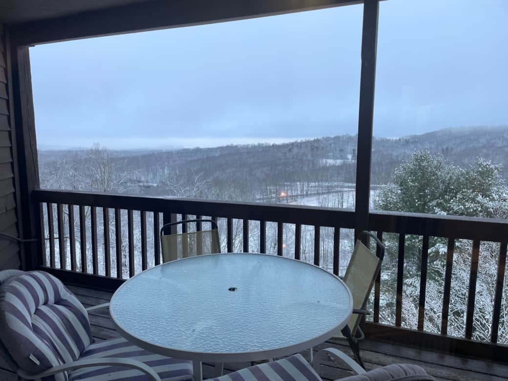 Winter Private deck Winter Private deck