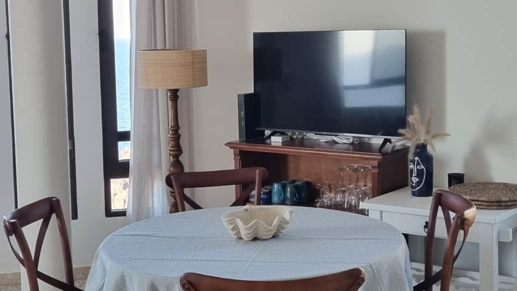 Dining area and TV