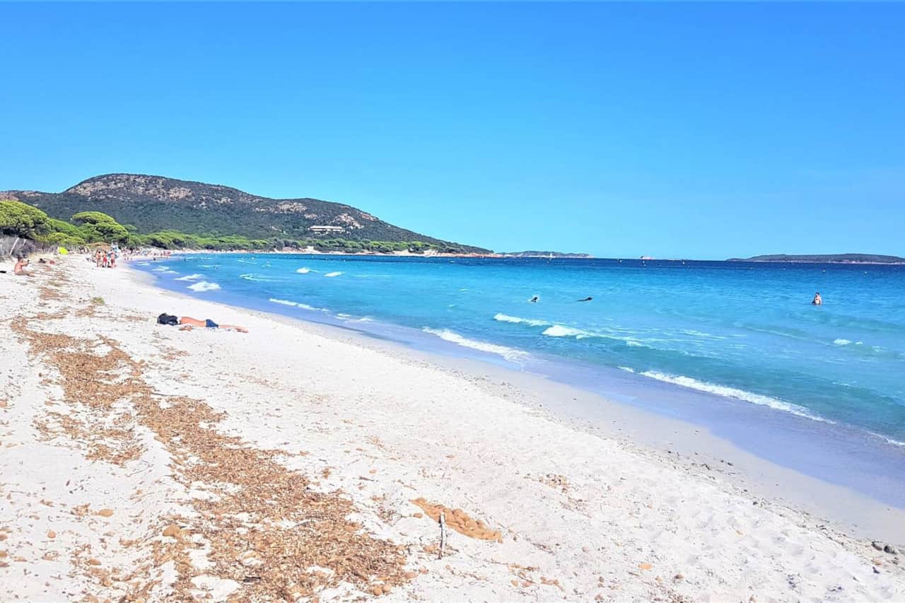 La plage de Palombaggia à Tamaricciu.