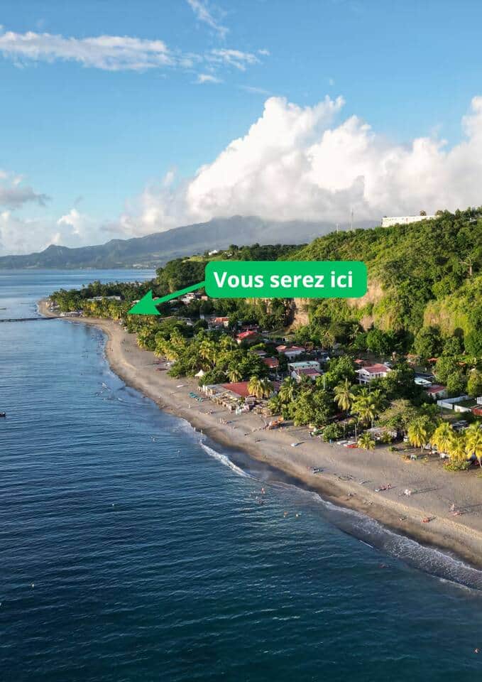 Vous serez sur la plage du Carbet Vous serez sur la plage du Carbet