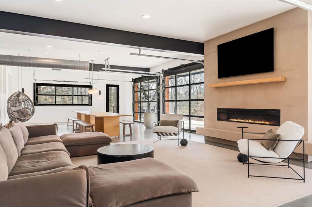 Cozy up by the fireplace and stream your favorites.