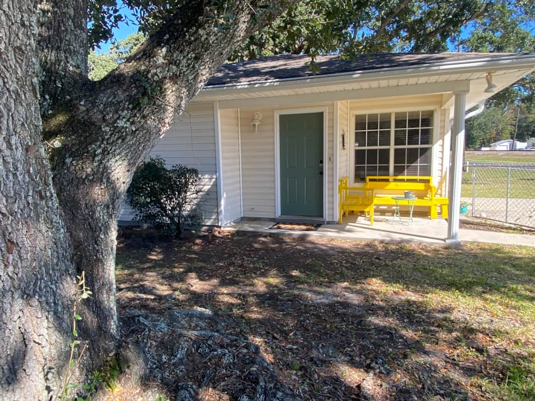 Front Door and Tree