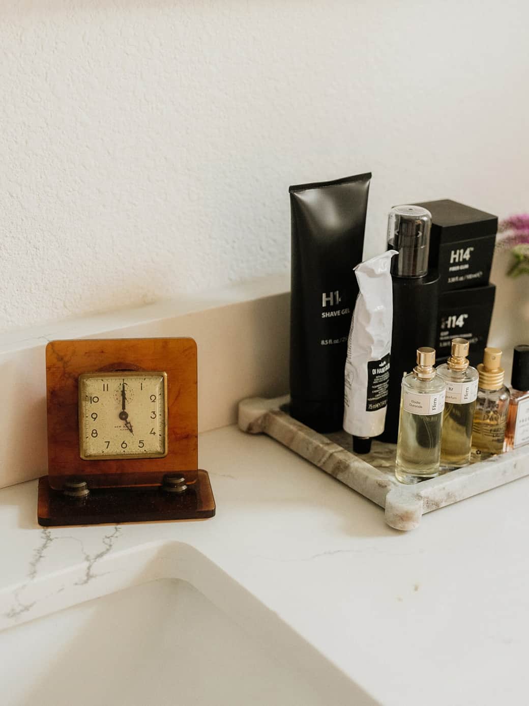 Our master bathroom at Caviar on Pine is stocked with premium fragrances, as well as an assortment of luxury hair care with specific men’s styling options. Guests are asked to use them freely, but keep them there for the next guest to enjoy.