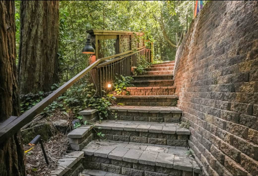Walkway to parking