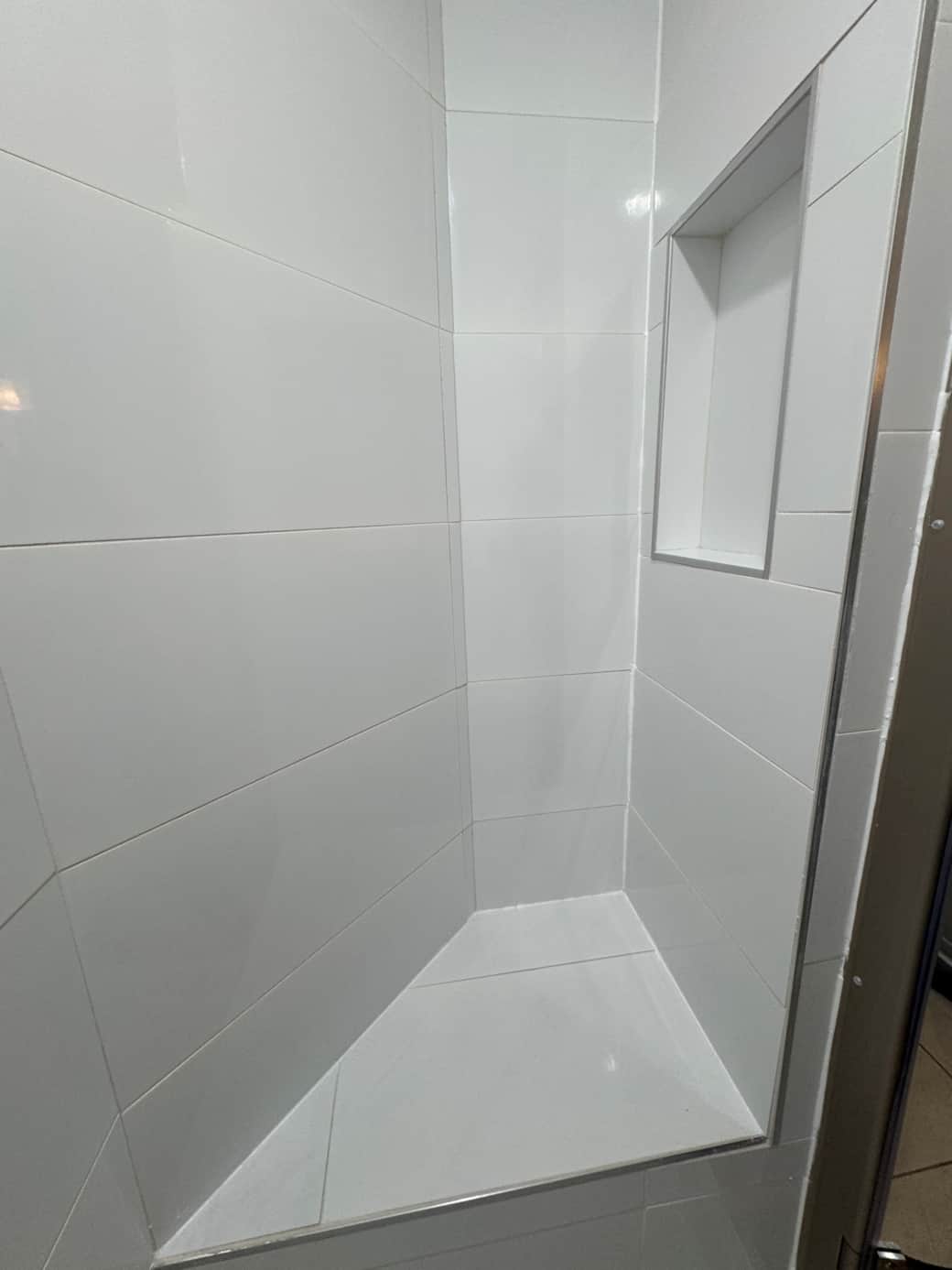 New master bath shower tile