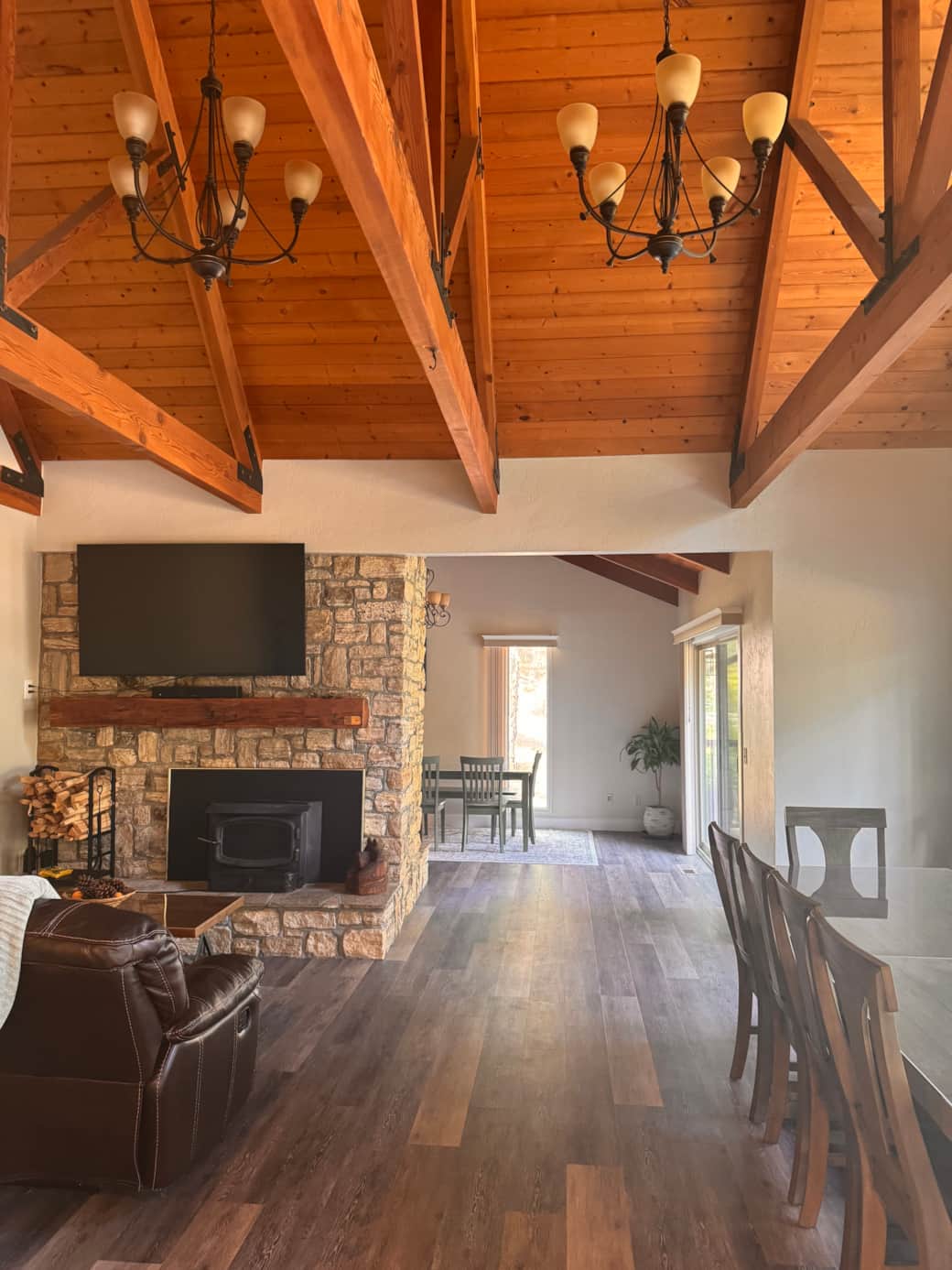 Upstairs Living and Dining Room