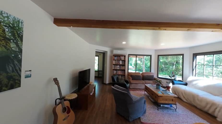 Living room inside looking east