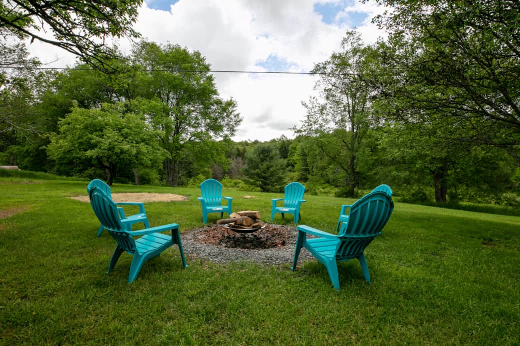 share stories around the firepit