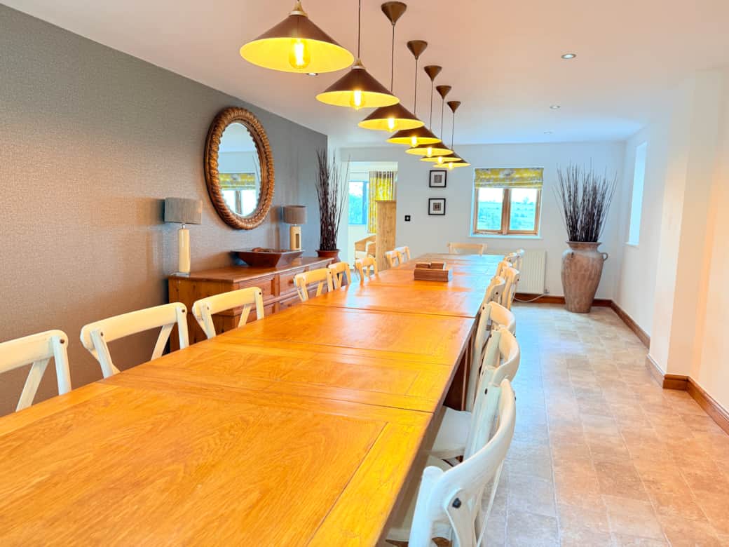 Highview's large table for socialising