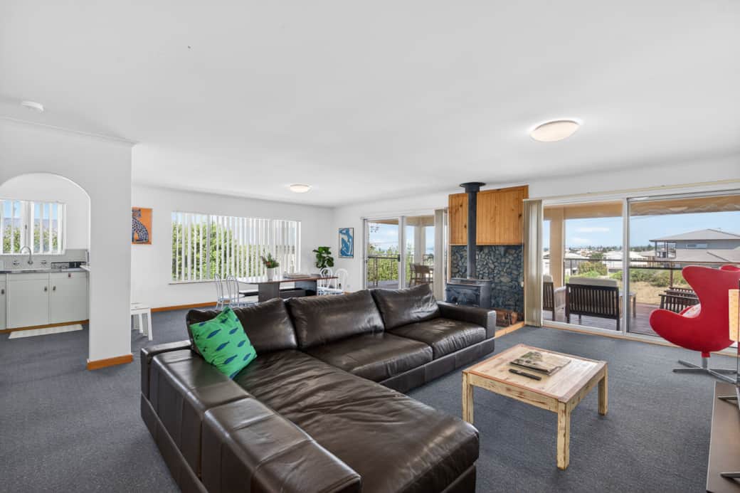 Open plan living and dining room