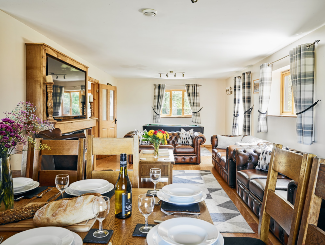 Living Room and Dining Area