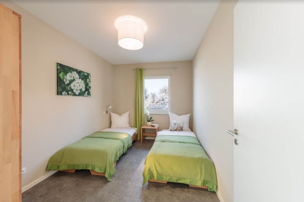 Ferienhaus Schlafzimmer Einzelbetten