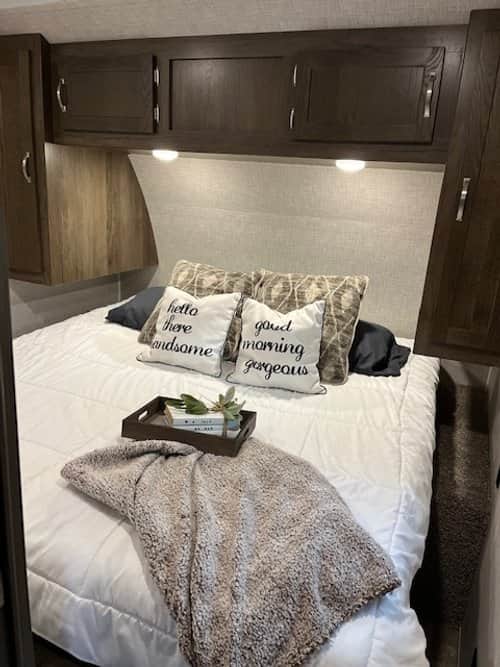King master bedroom with a full door for privacy