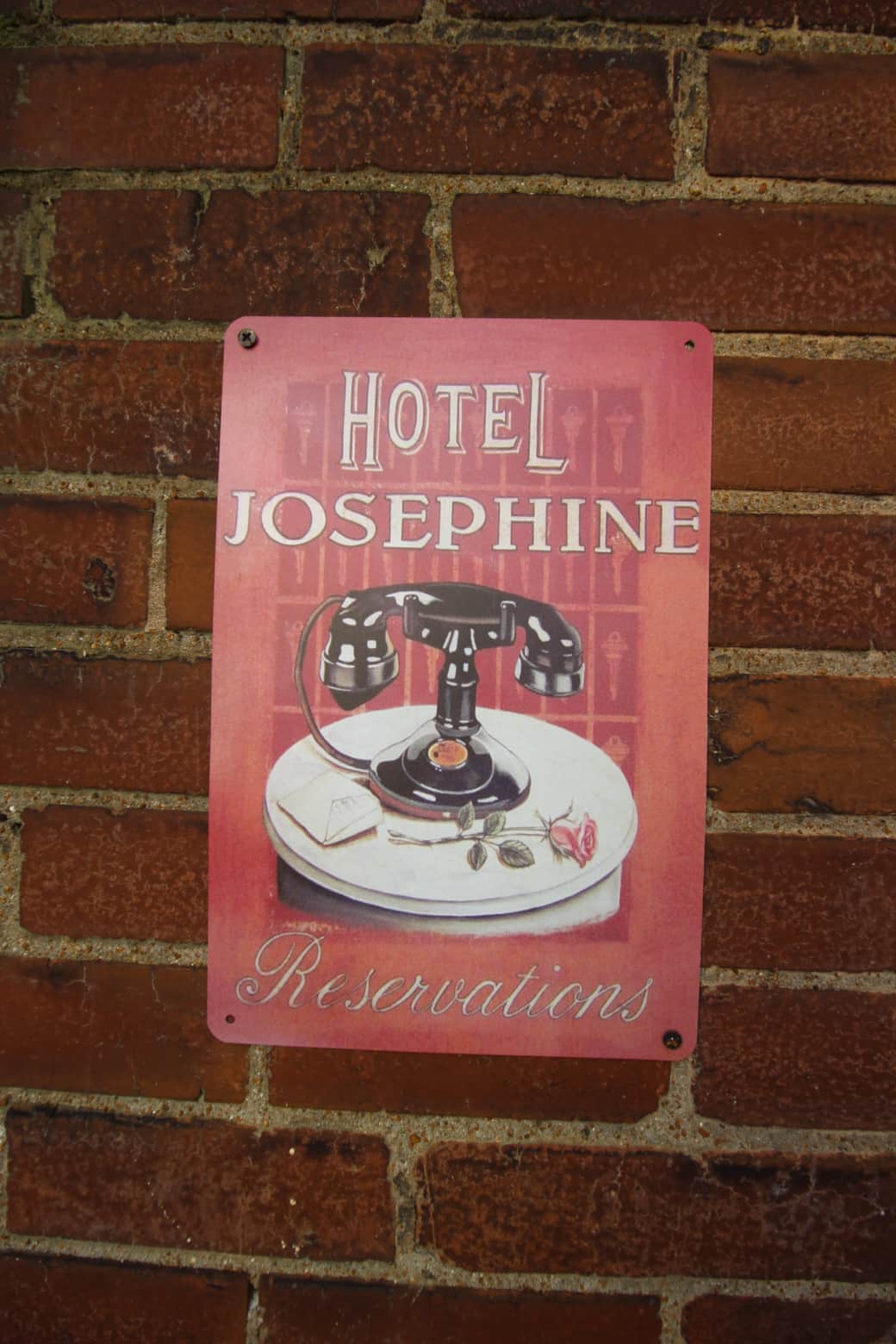Josephine Room wall plaque Josephine Room wall plaque
