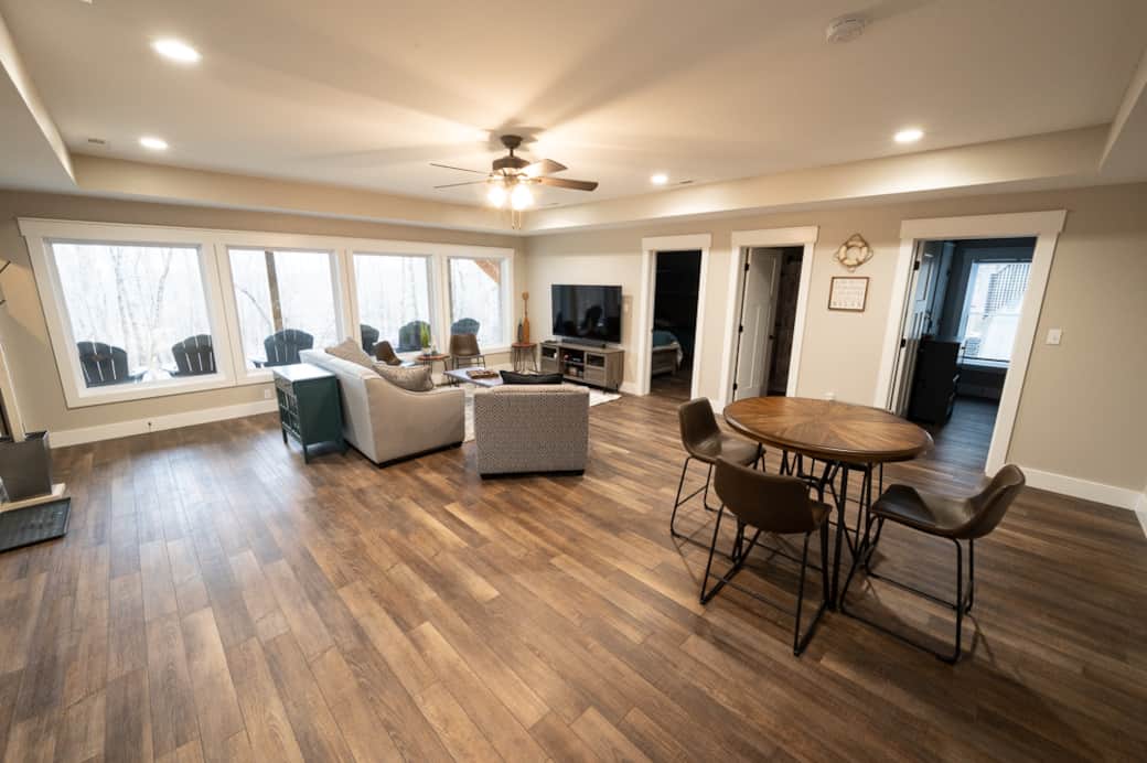 Rec Room (walks out to patio and hot tub)