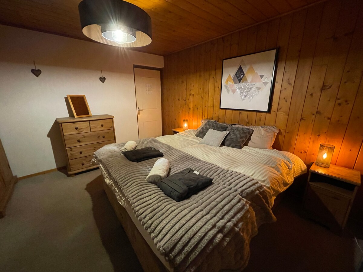 Chambre double ambiance chalet