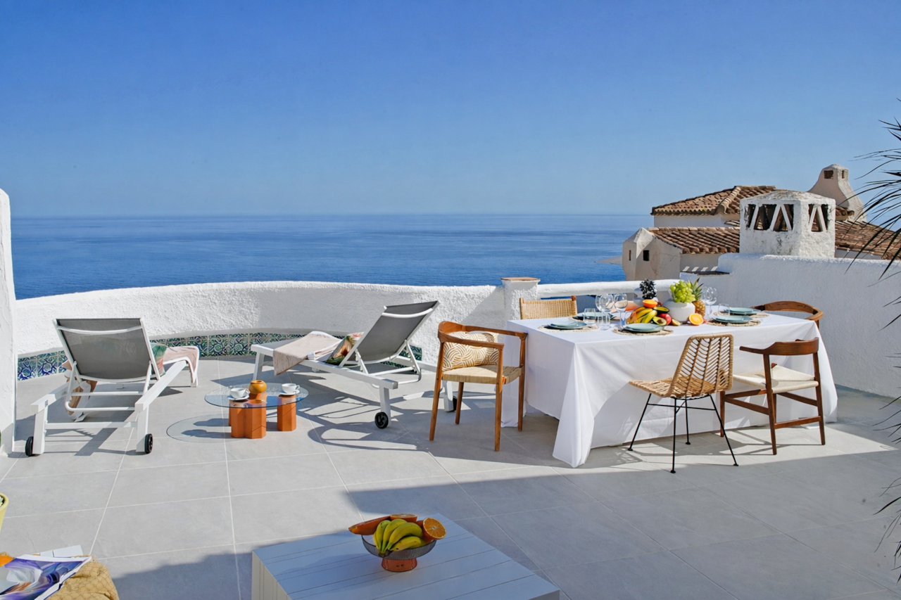 Terraza con vistas al mar