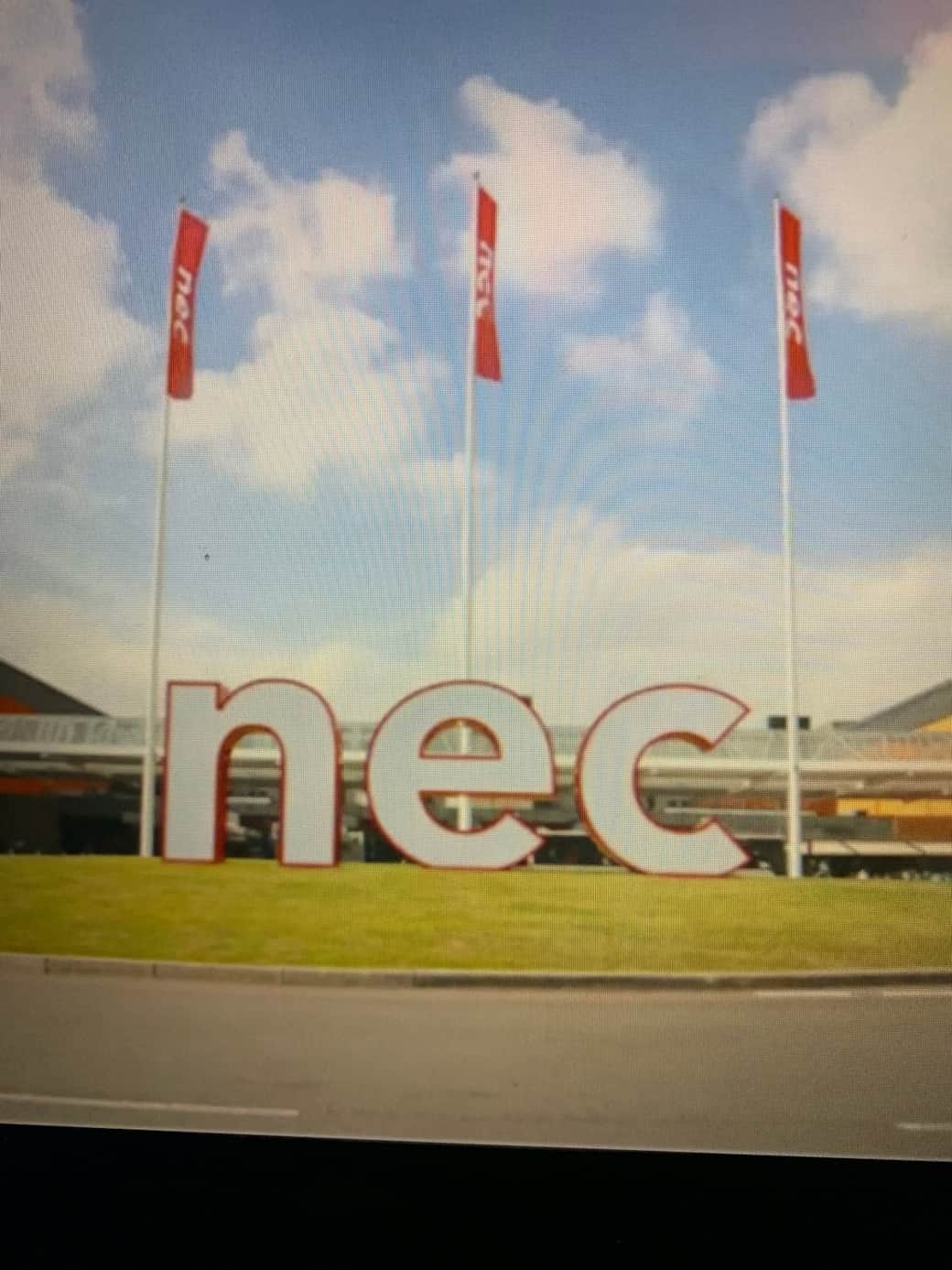 By car, it’s 7-10 mins to the NEC, if there is little traffic

By train, it’s 3 mins walk to the Marston green train station, then 3 mins to Birmingham international train station, and a 10 min walk in doors from the station to the NEC. 