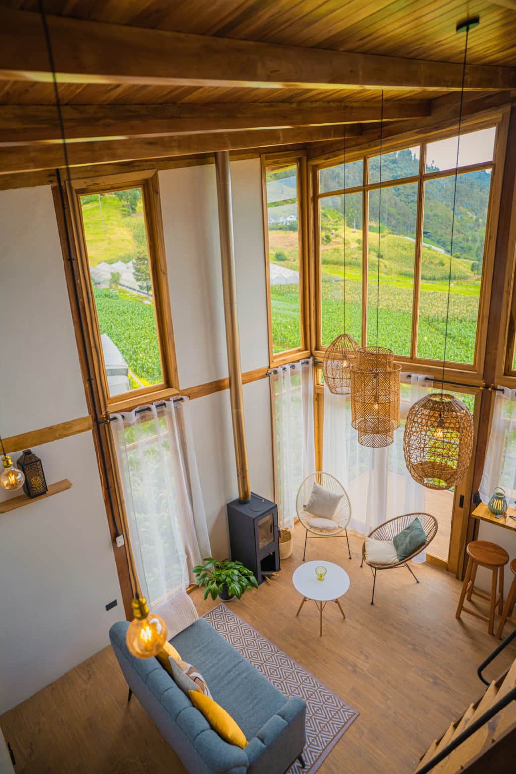 Sala desde el ático