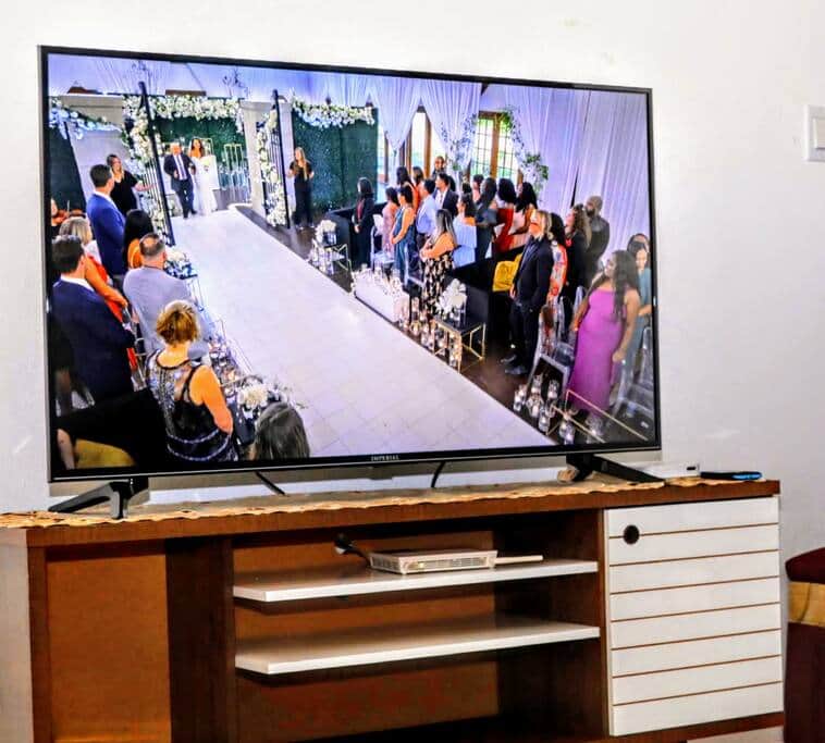 Our modern entertainment center 