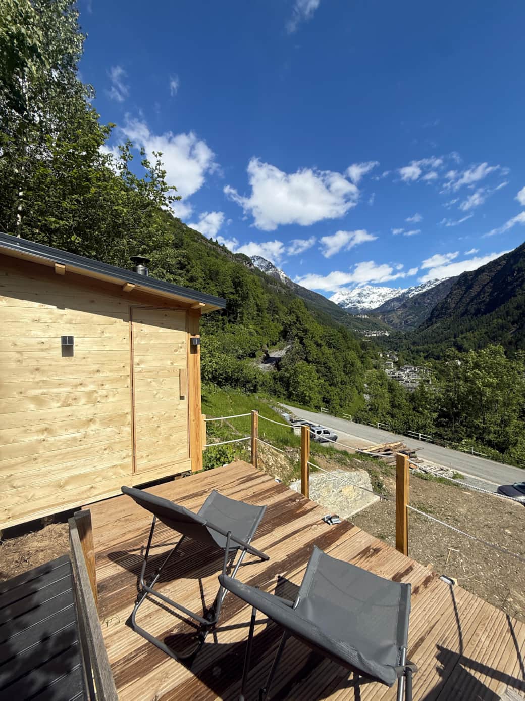 Sauna con terrazza