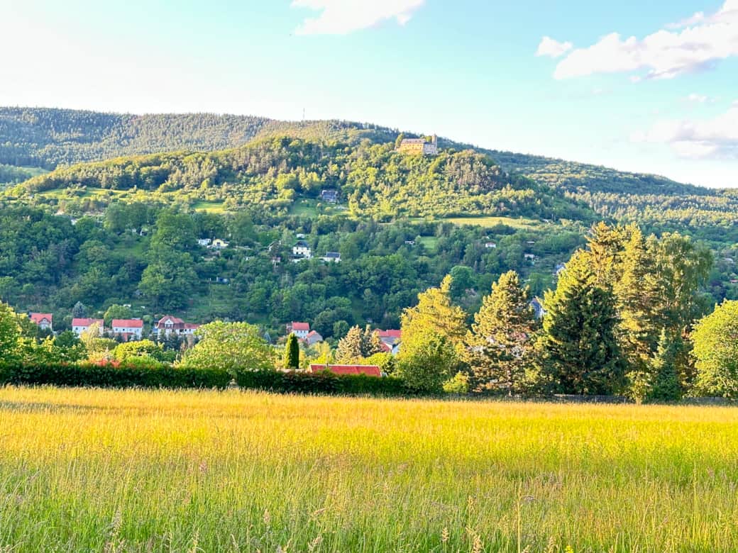 Blick zur Burg Greifenstein Blick zur Burg Greifenstein