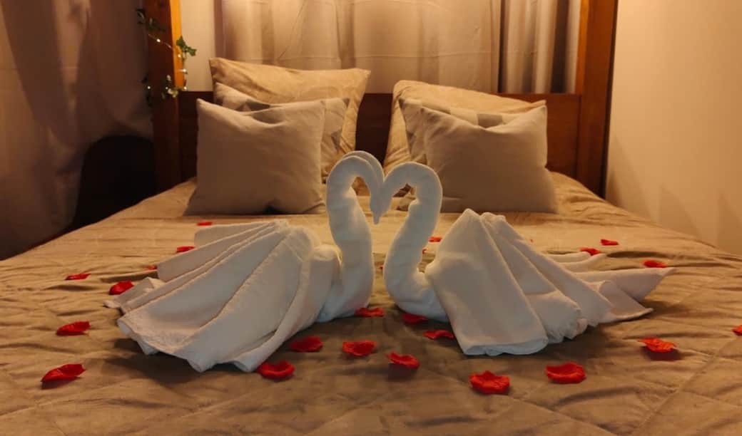 Lit baldaquin avec option décoration romantique ❤️