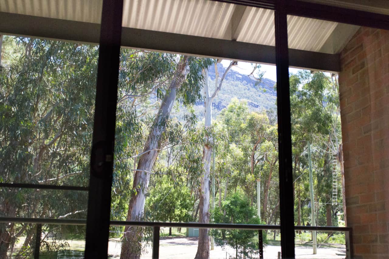 Enjoy a breathtaking view from the living room.