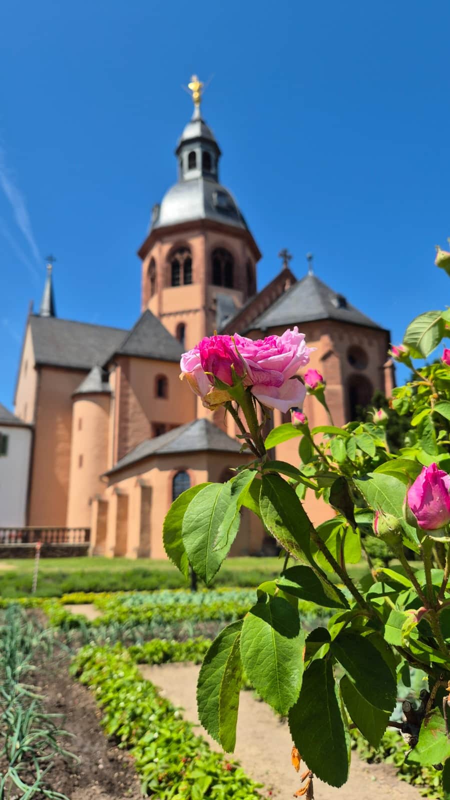 Basilika mit Klostergarten