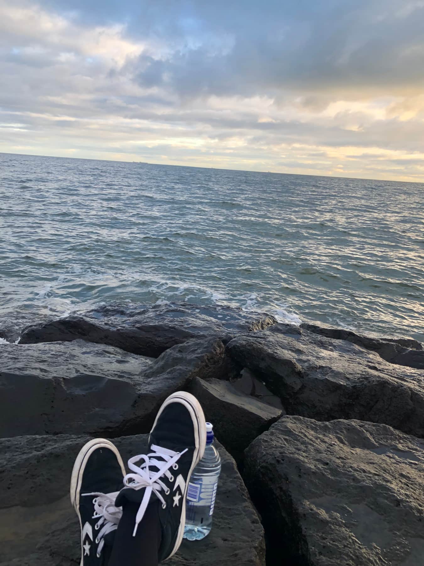 Relaxing at Elwood Beach