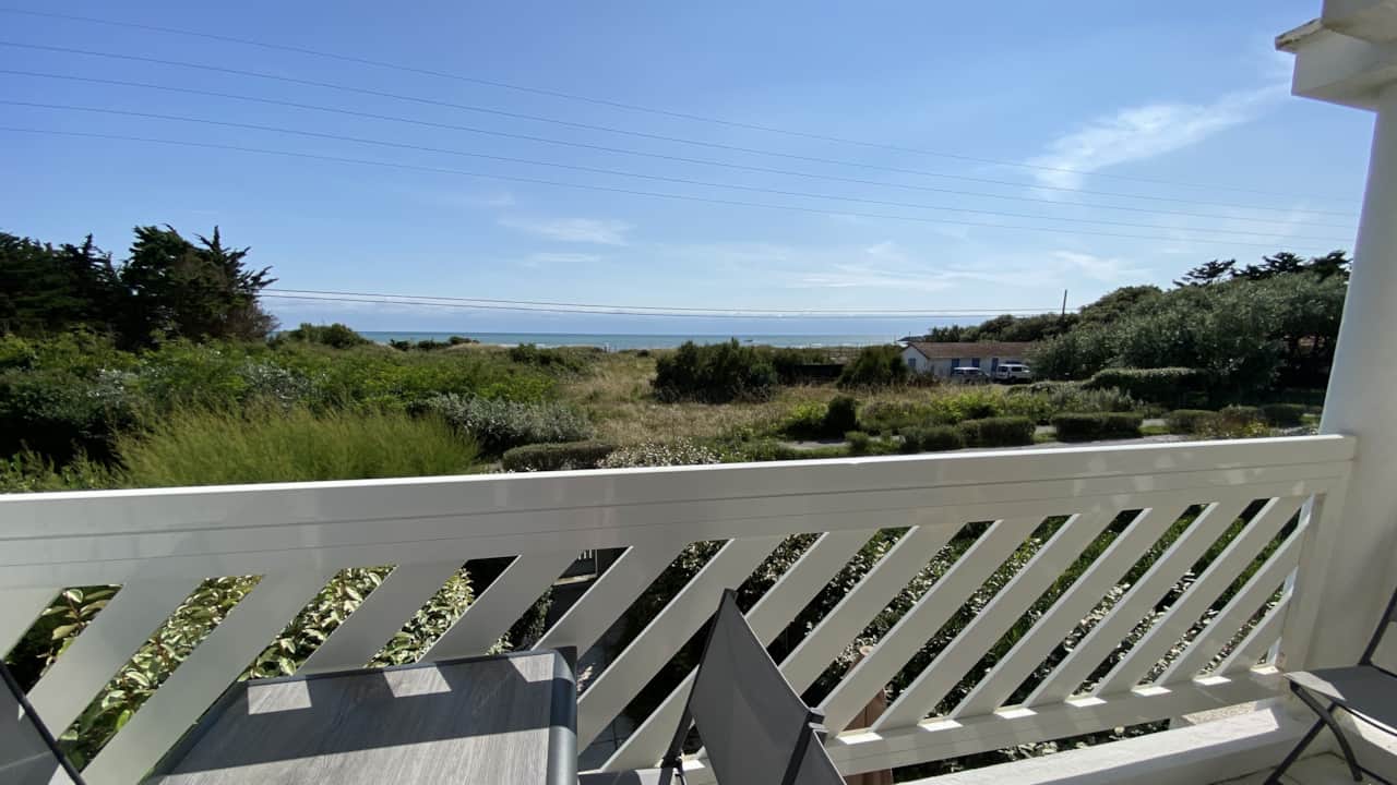 Meerblick vom Balkon des Apartments