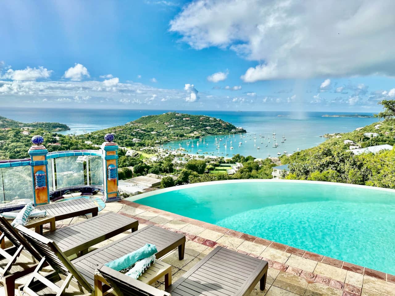 Infinity Pool with Caribbean View