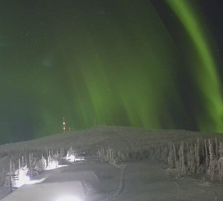 Aurora borealis at Dundret