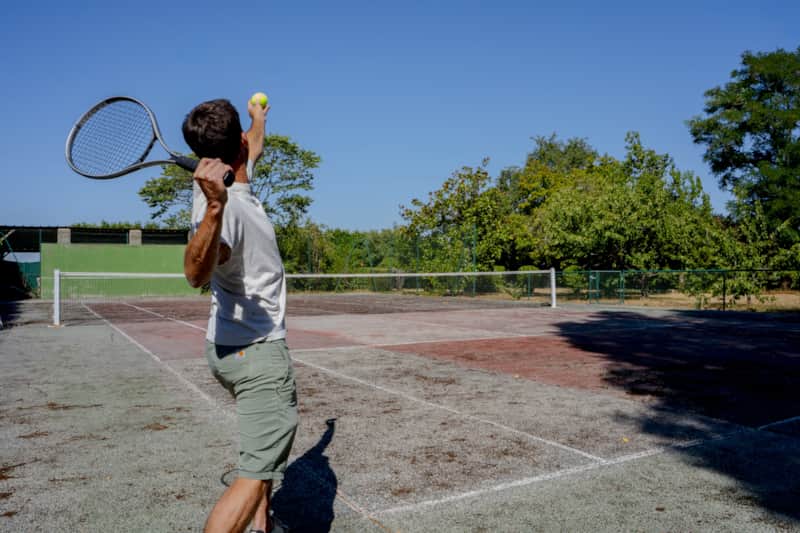 Le court de tennis privé