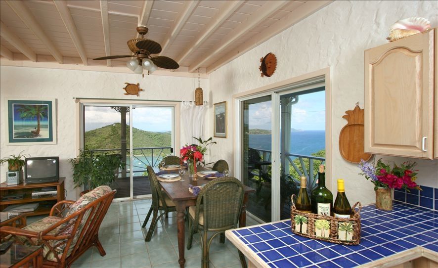 Down-island view from kitchen