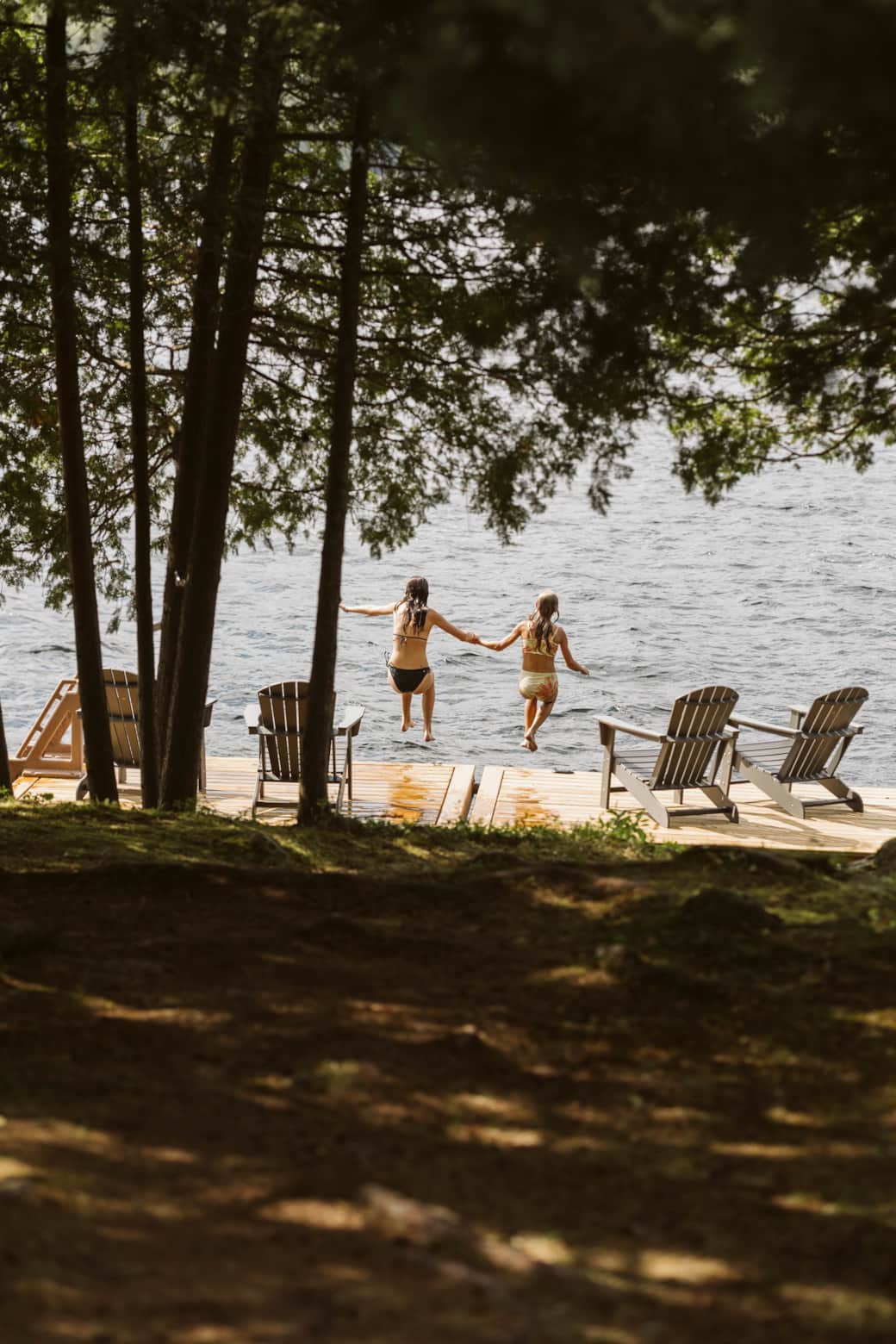 You can jump off the dock