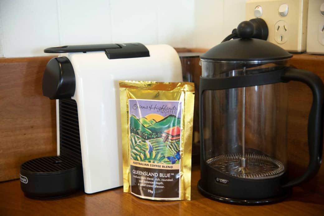 Seasons at South Mission Beach - Coffee plunger and pod machine Seasons at South Mission Beach - Coffee plunger and pod machine