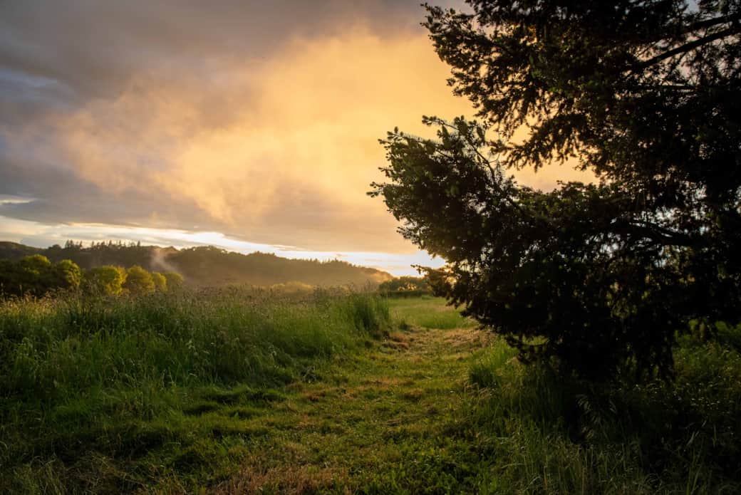 Golden hour à l'Écrin de Saint Léo