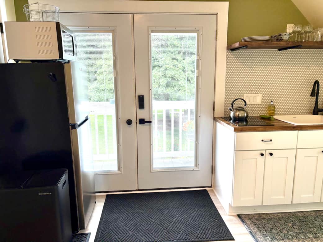 Entry and kitchen