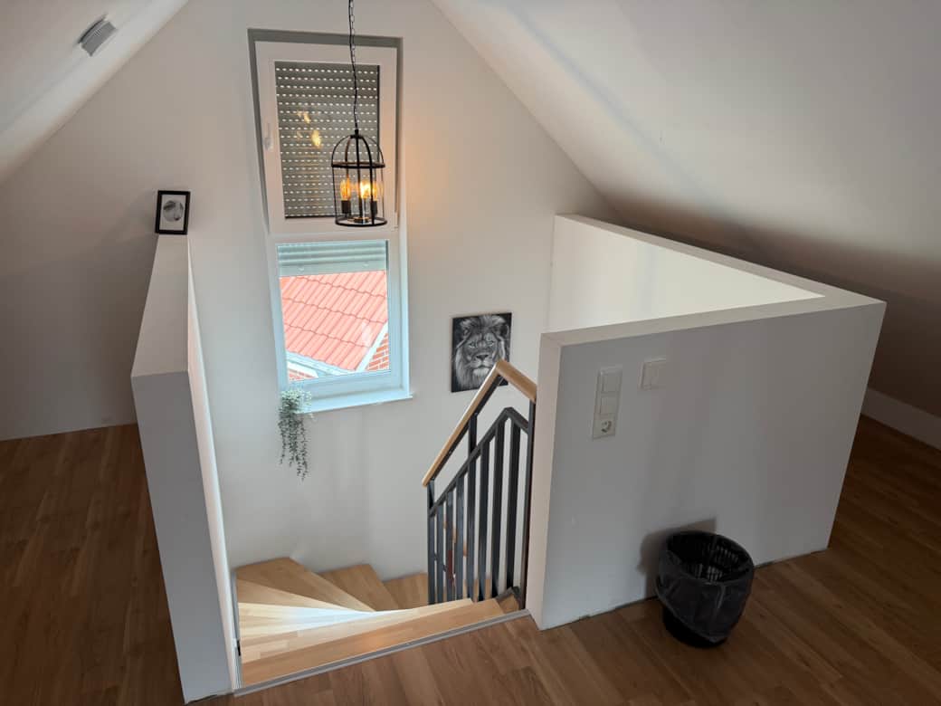 Treppe zum ausgebauten Dachboden Treppe zum ausgebauten Dachboden