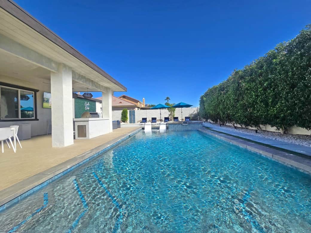 Outdoor Oasis: Dive into your private paradise with a sparkling pool and sunny lounging spots!