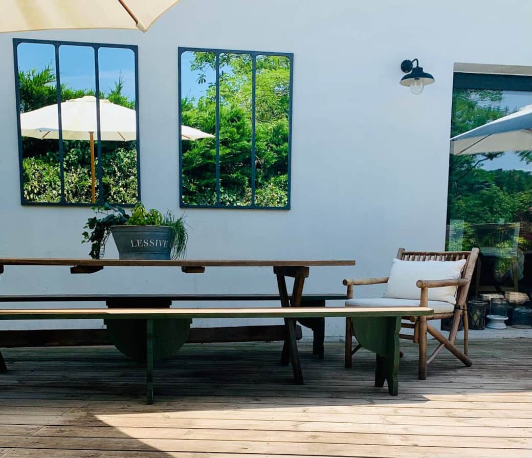 Table sur la terrasse Maison à louer Bidart