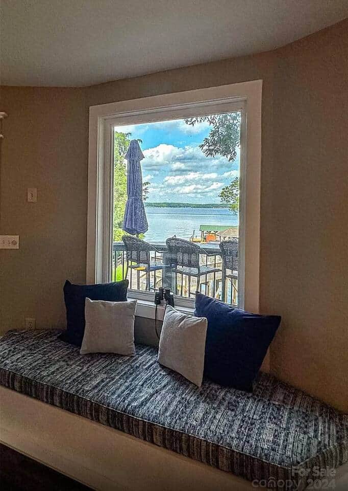 Enjoy coffee inside on the bench or outside on the rear deck… Enjoy coffee inside on the bench or outside on the rear deck…