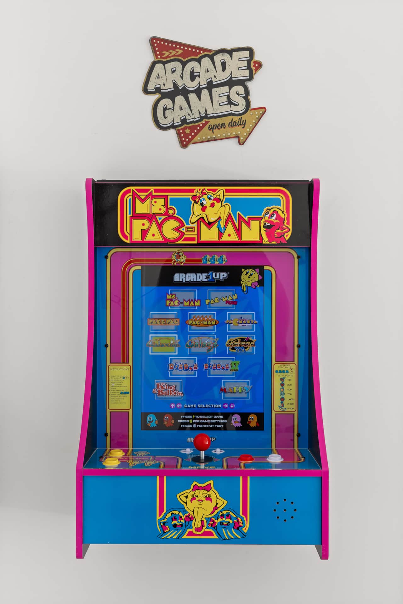 Each Townhouse has a Mrs Pacman Gaming Console
